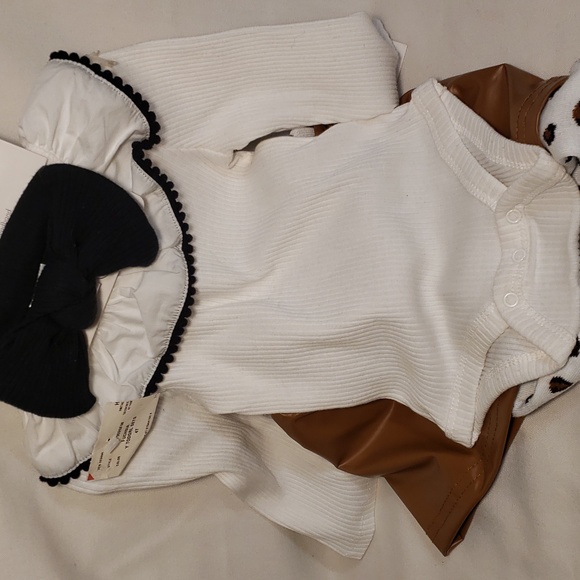 4 piece outfit cheetah print  size 4 toddler girl . - Picture 5 of 14